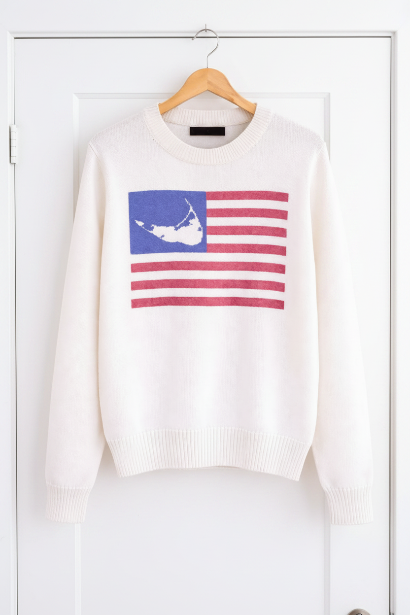 Nantucket Map Flag Sweater