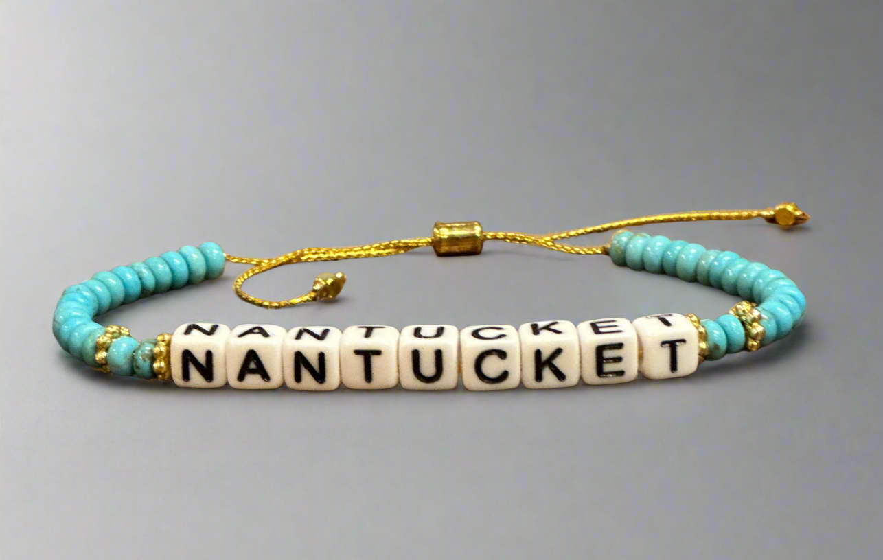 NANTUCKET BEAD BRACELET TURQUOISE