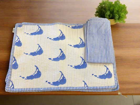 Nantucket Map Light Blue Placemat set of 4