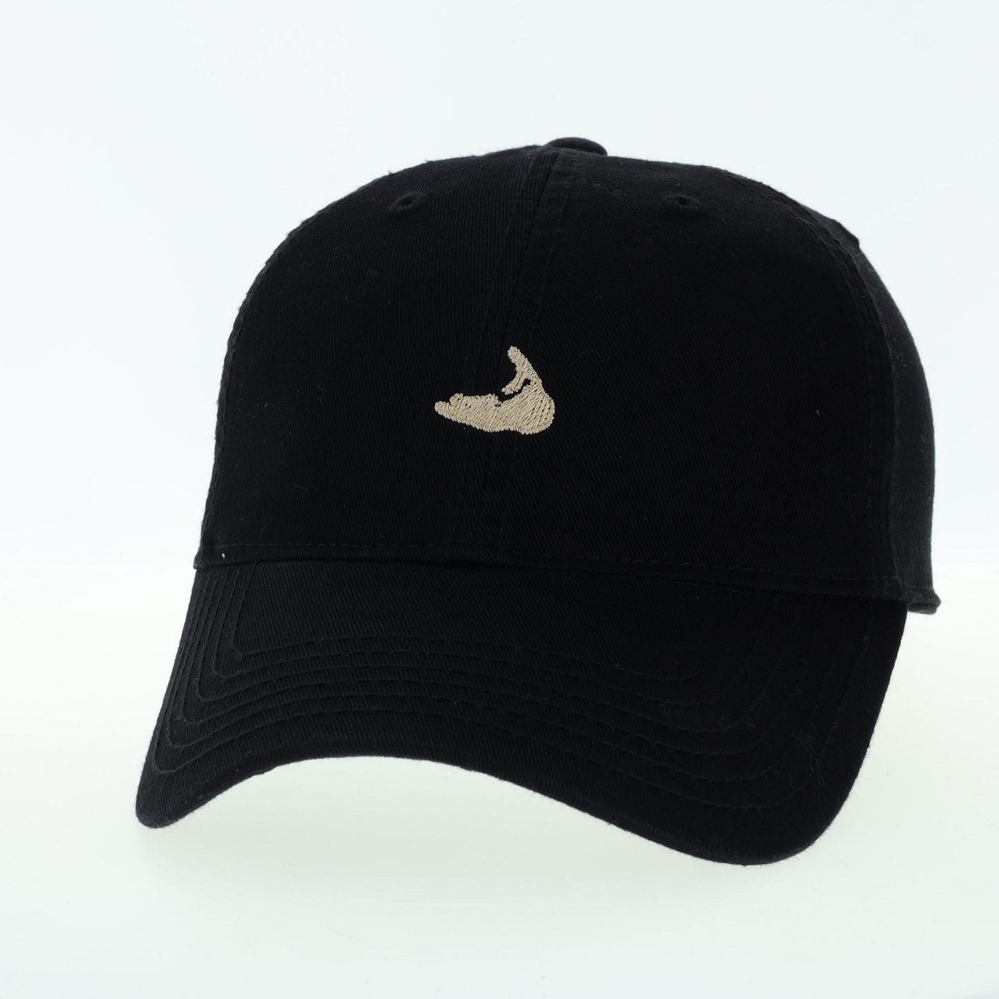 BLACK HAT WITH GOLD NANTUCKET ISLAND