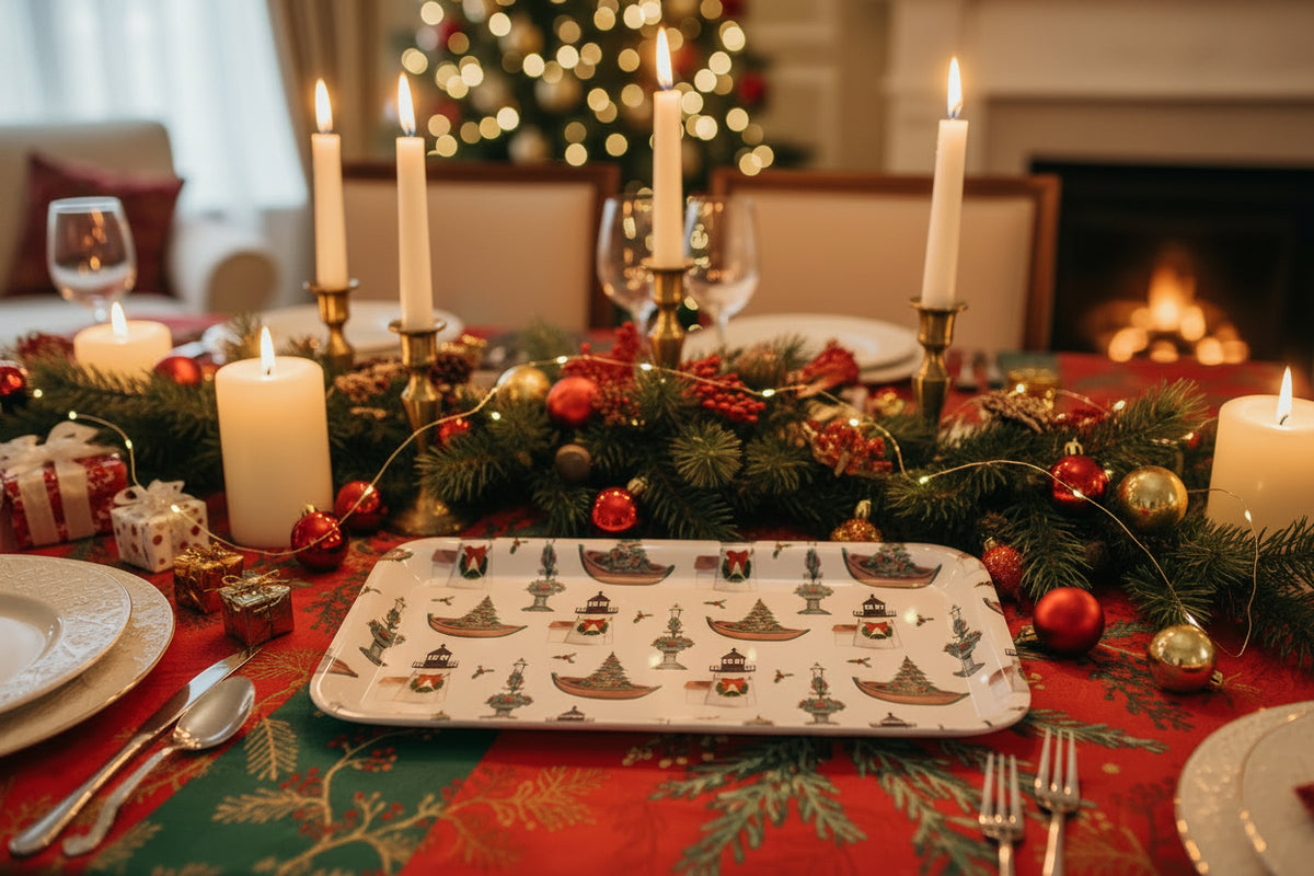 Nantucket Christmas Tray