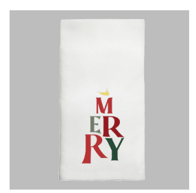 MERRY NANTUCKET TEA TOWEL