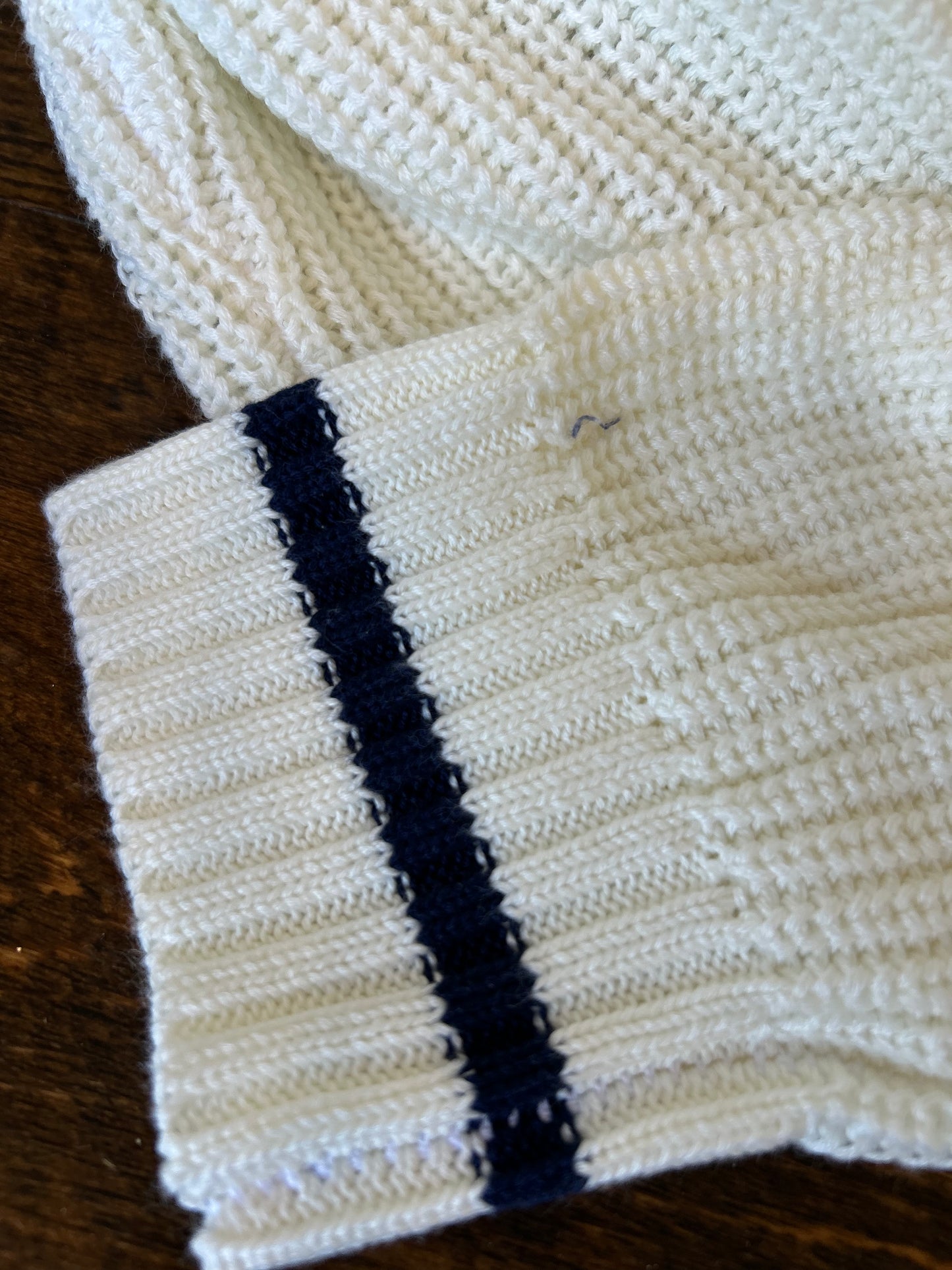 Retro Tennis Sweater with Nantucket Map