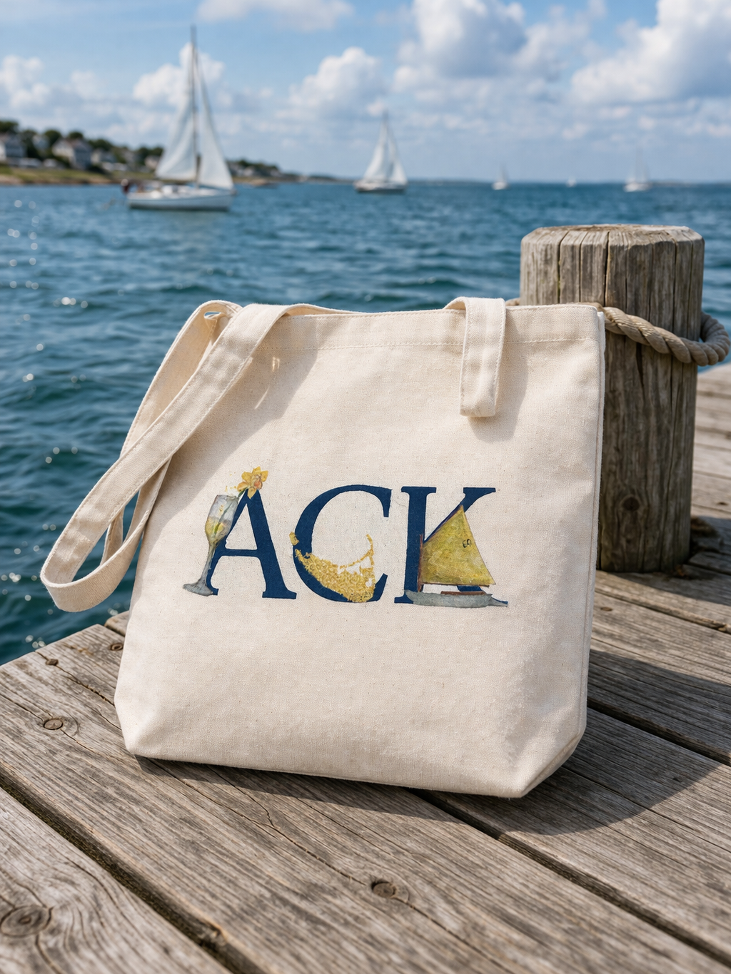 ACK Daffy Tote Bags