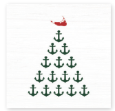 ANCHOR TREE NANTUCKET WOODEN BLOCK