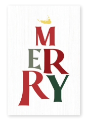 NANTUCKET MERRY WOODEN BLOCK