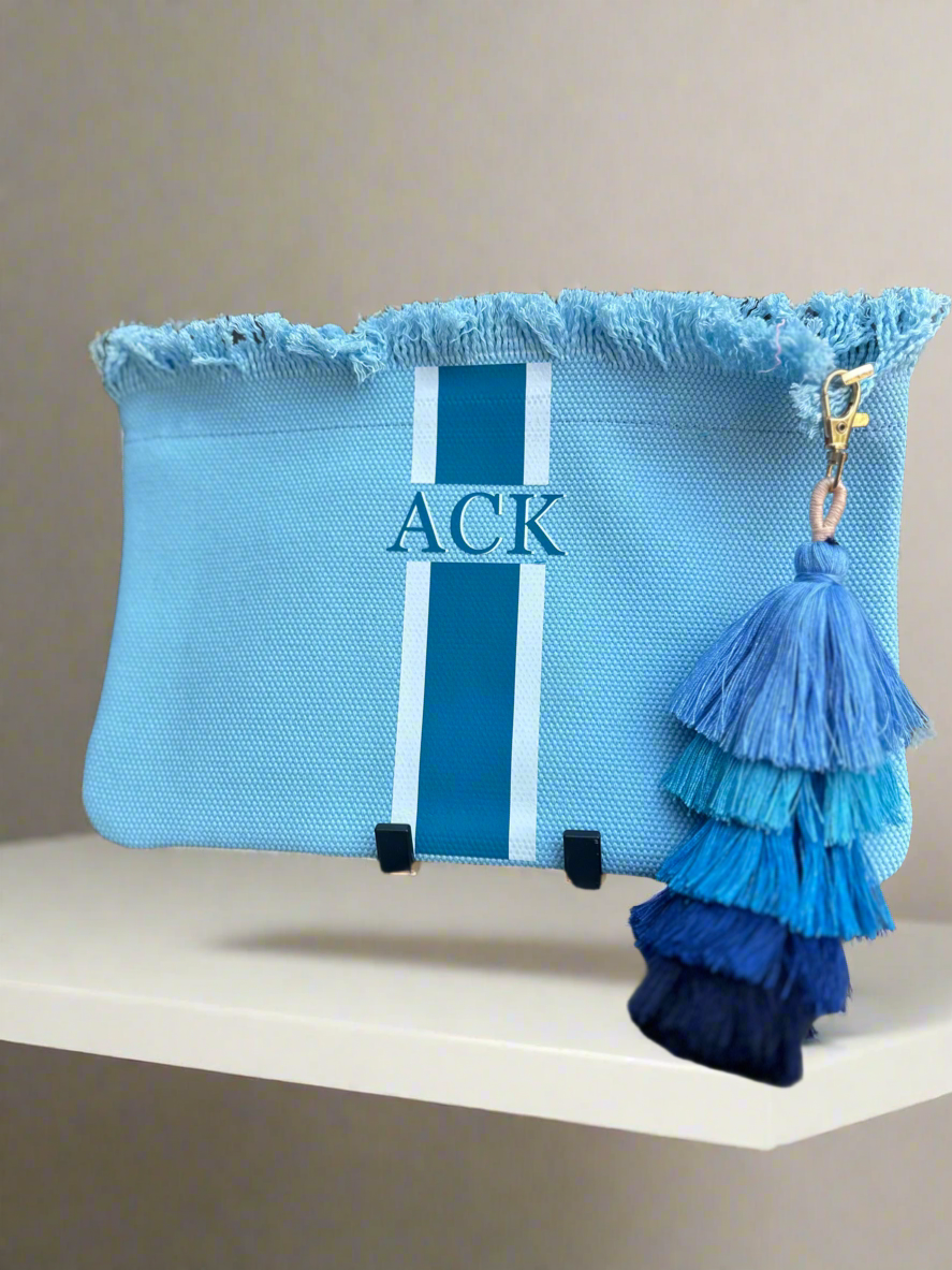 ACK Light blue Tassel Pouch