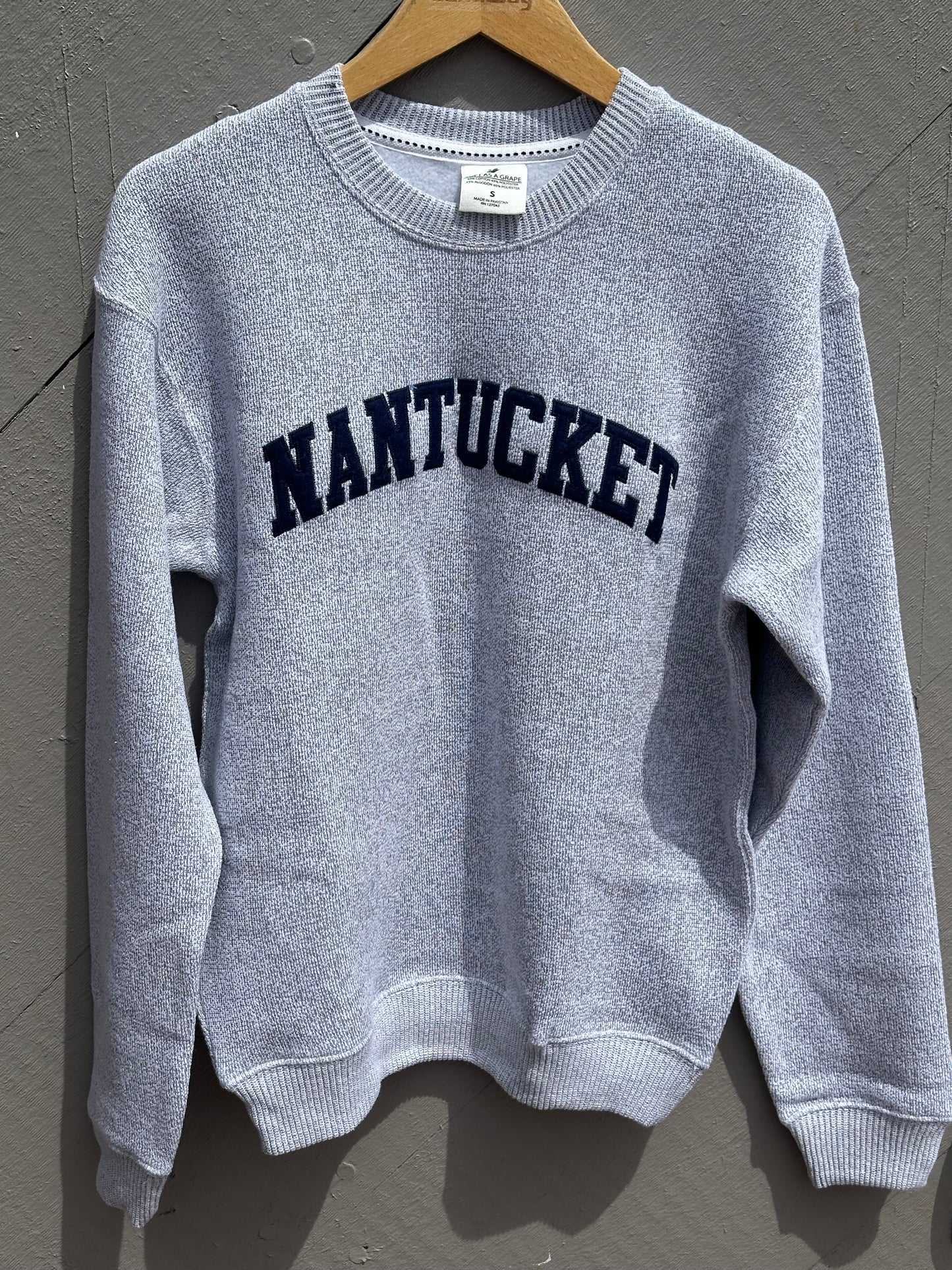 FELT BLOCK FLEECE NANTUCKET CREW
