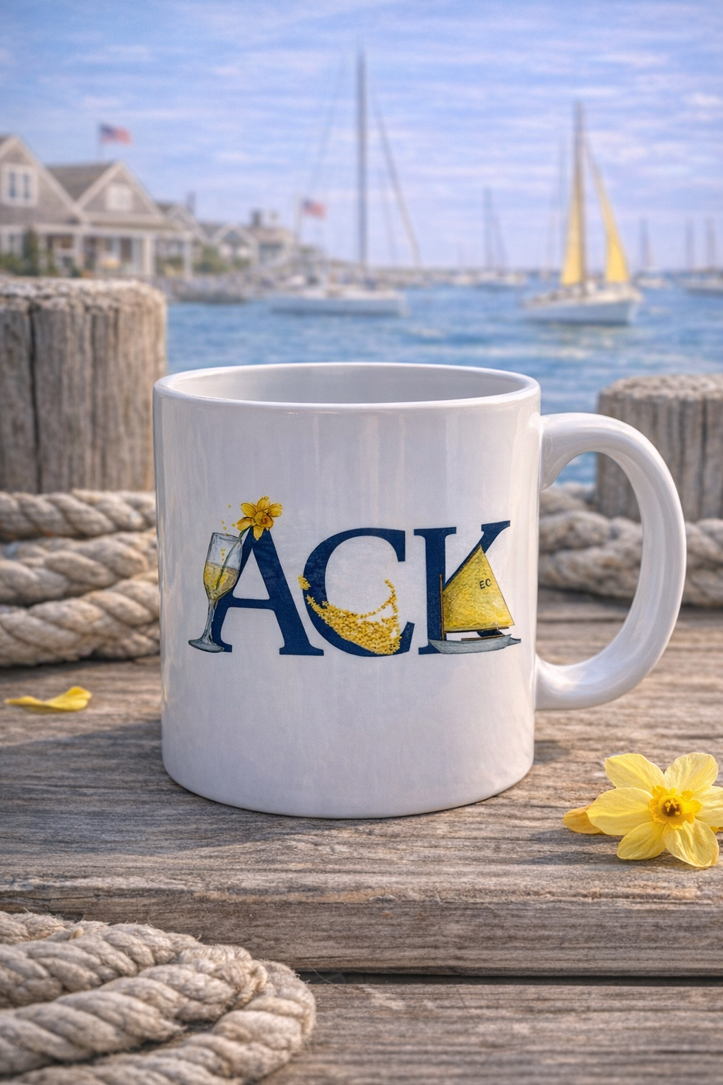 Nantucket ACK Daffy Mug