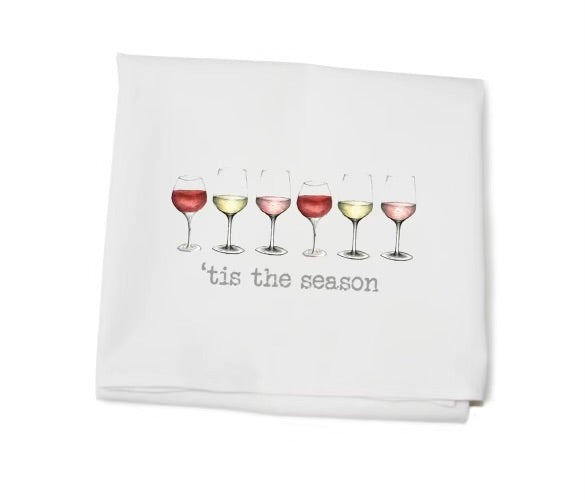 TIS THE SEASON FLOUR SACK TEA TOWEL