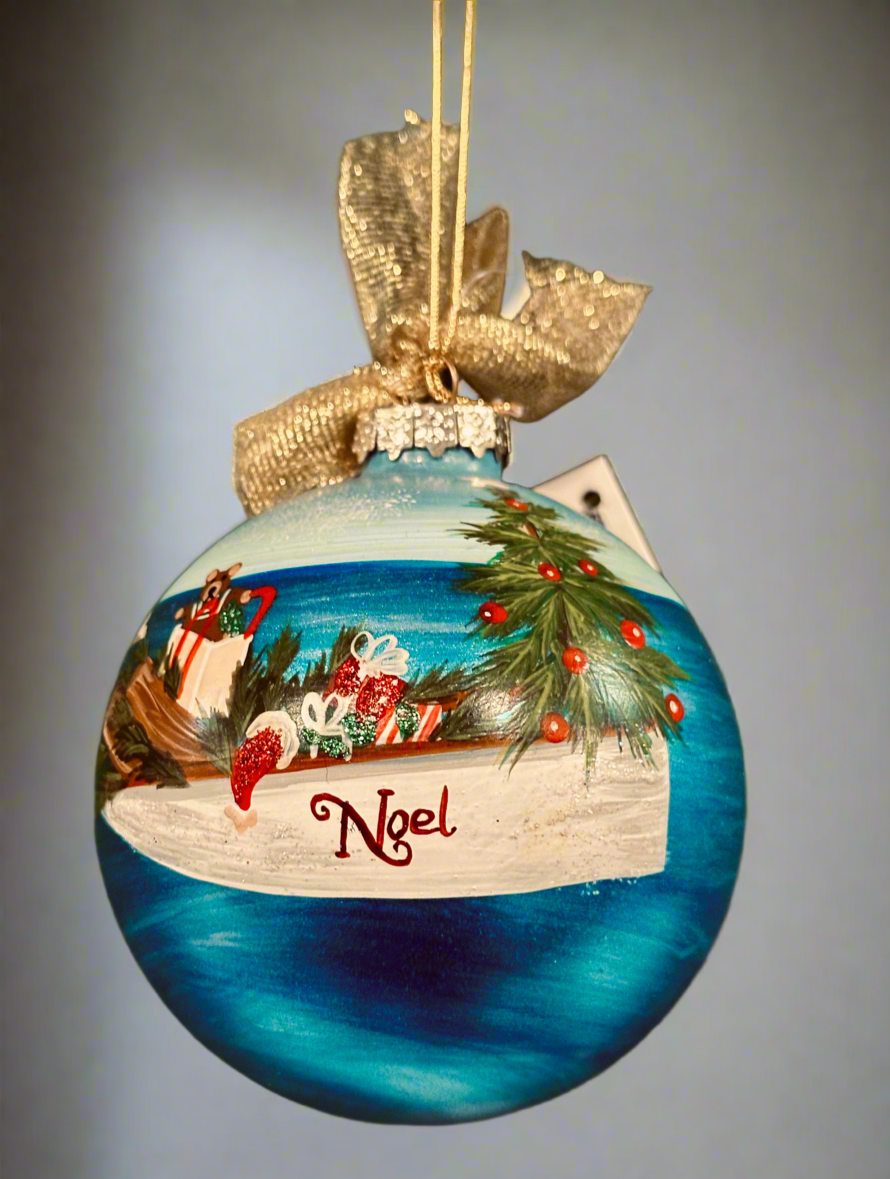 NOEL BOAT ORNAMENT