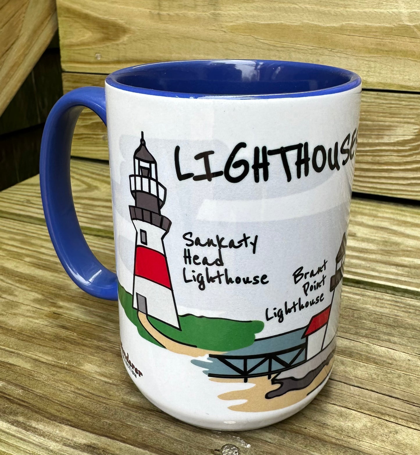 15OZ MUG NANTUCKET LIGHTHOUSES