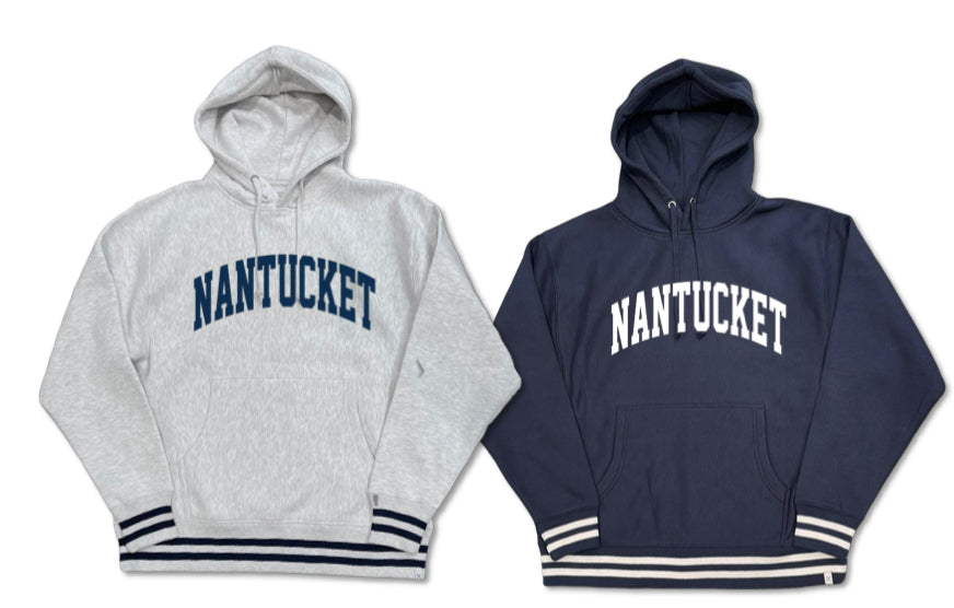College Stripe Rib Nantucket Hoodie