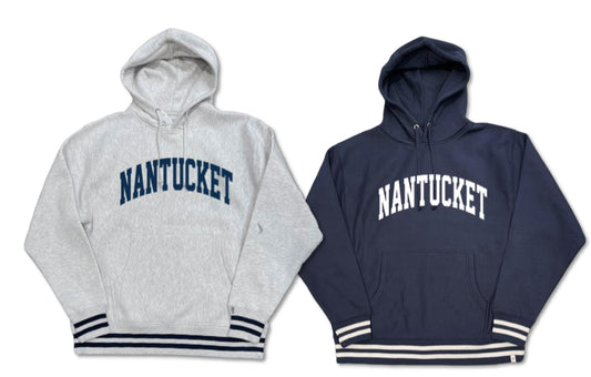College Stripe Rib Nantucket Hoodie