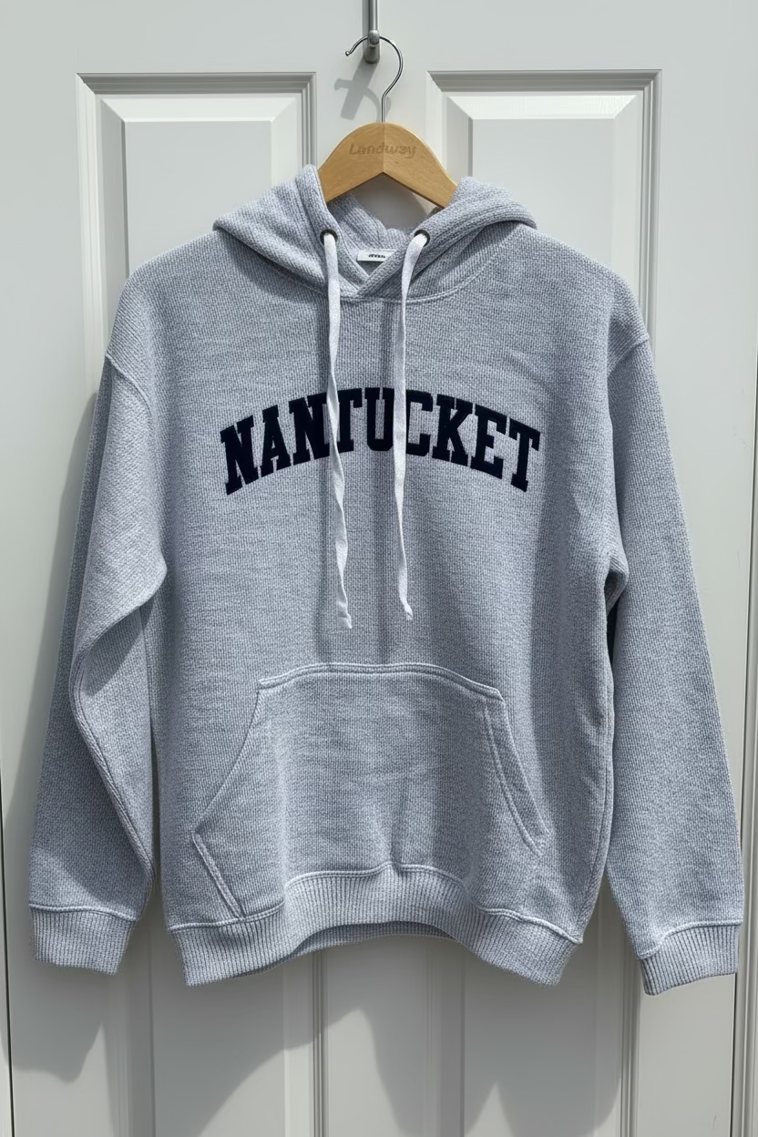 FELT BLOCK HOODIE NANTUCKET