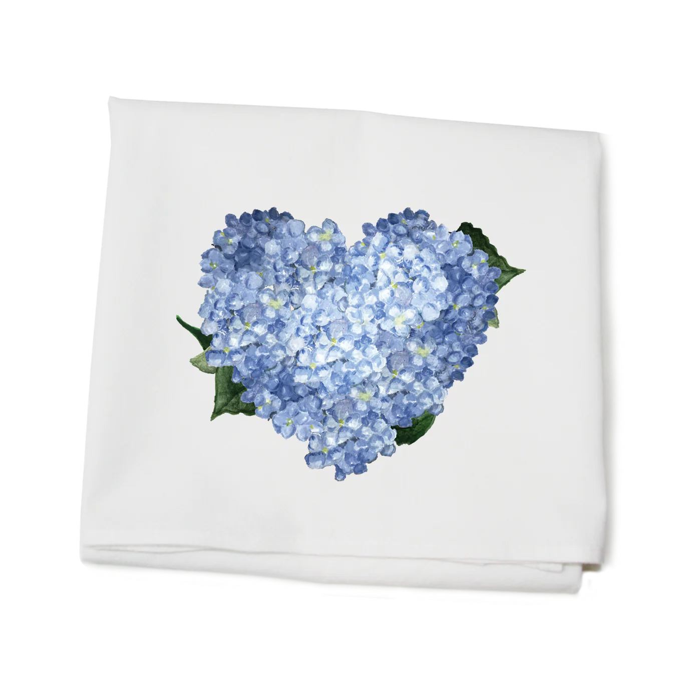 HEART HYDRANGEA TEA TOWEL