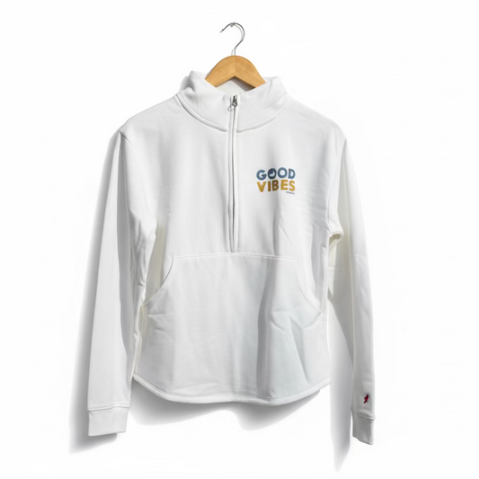 1/4 ZIP GOOD VIBES SWEATSHIRT