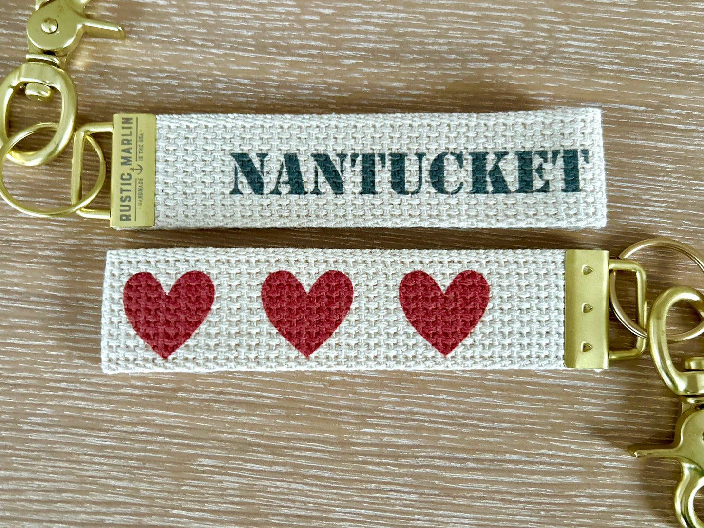3 HEART KEYCHAIN