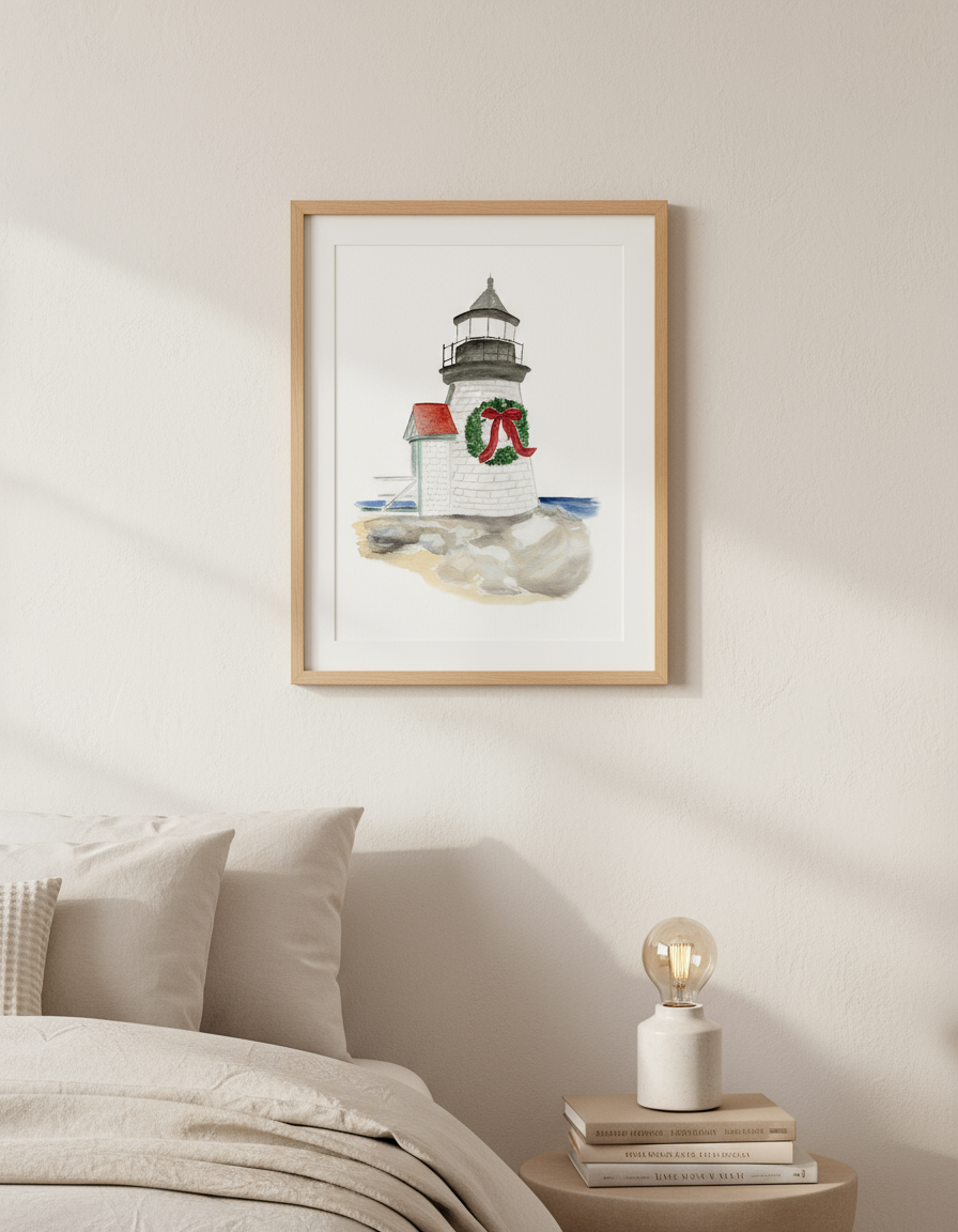 8X10 PRINT BRANT POINT WITH WREATH