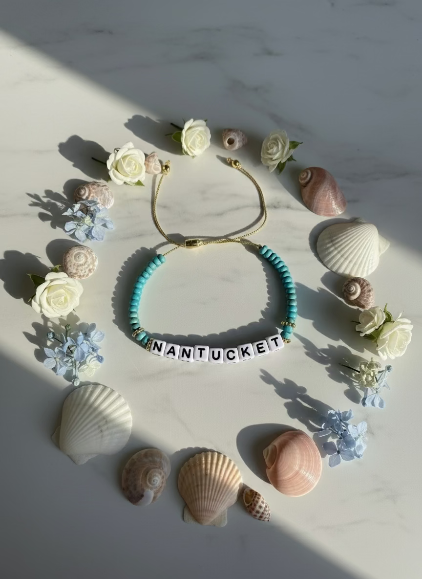NANTUCKET BEAD BRACELET TURQUOISE