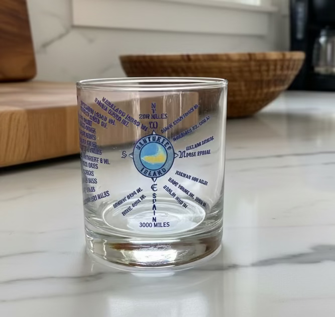 NANTUCKET COMPASS WHISKEY GLASS