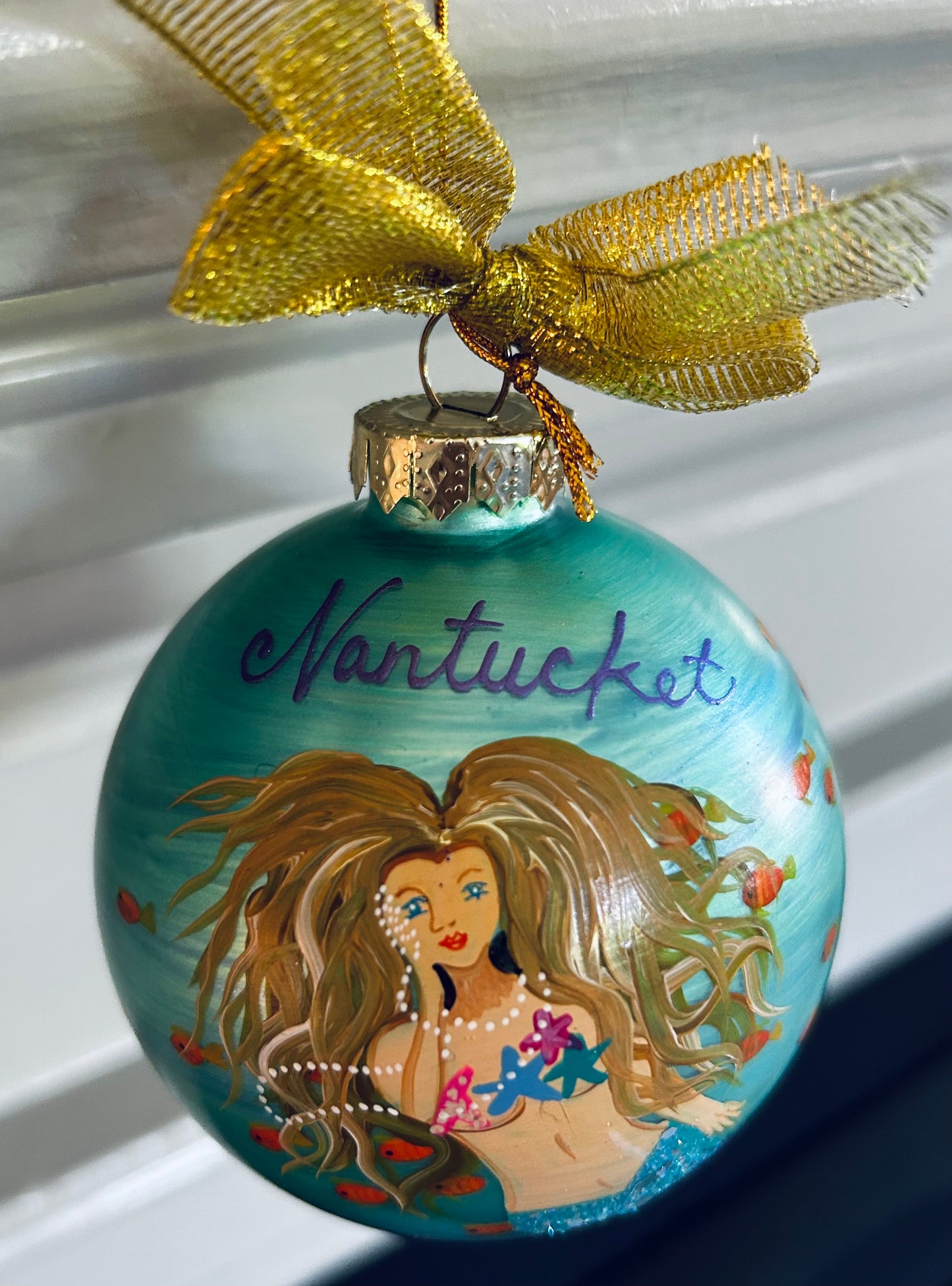 HANDPAINTED MERMAID ORNAMENT
