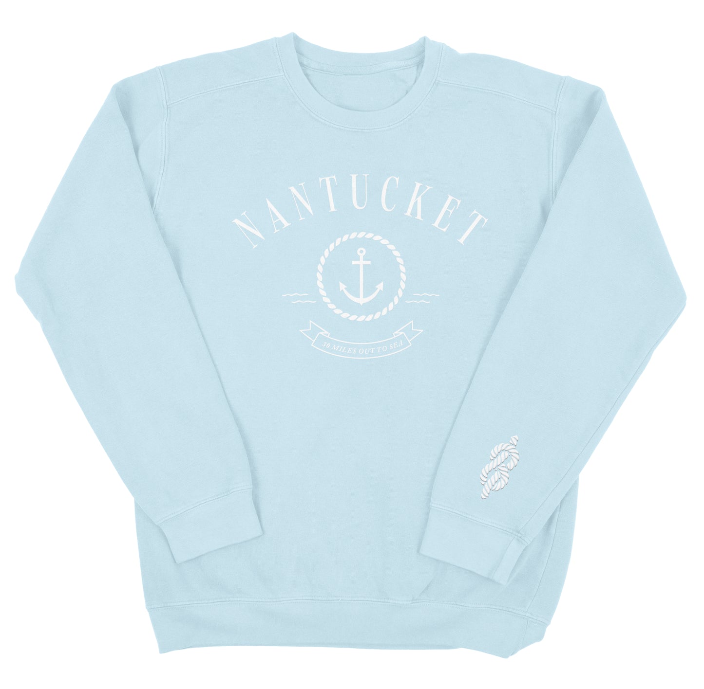 anchor sky blue crewneck