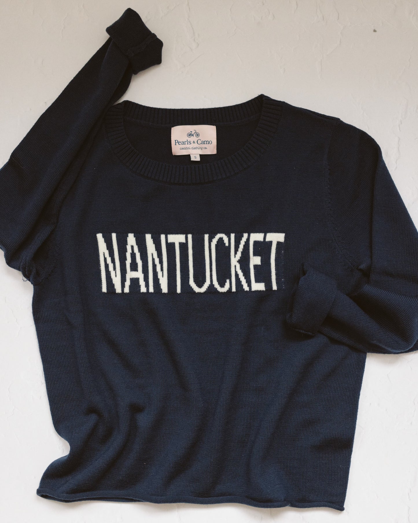 MERINO WOOL SWEATER WITH NANTUCKET