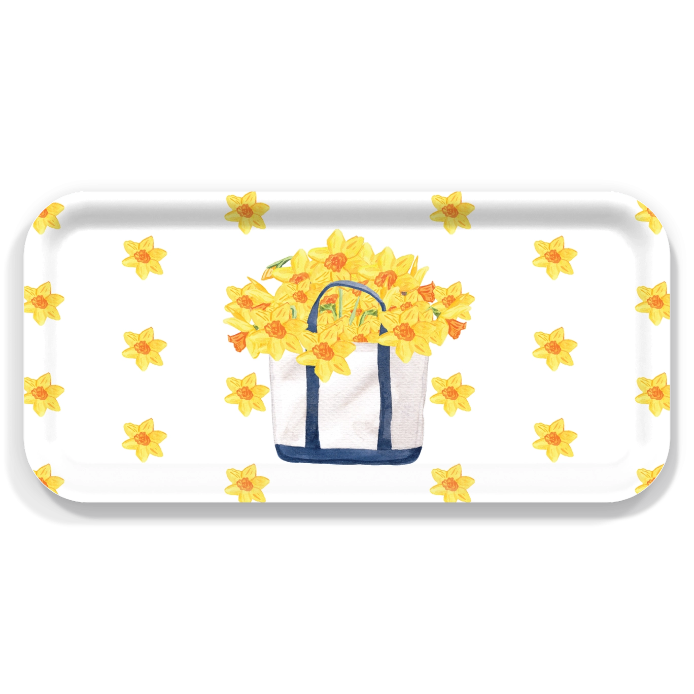 Small Tote with Daffys Serving Tray