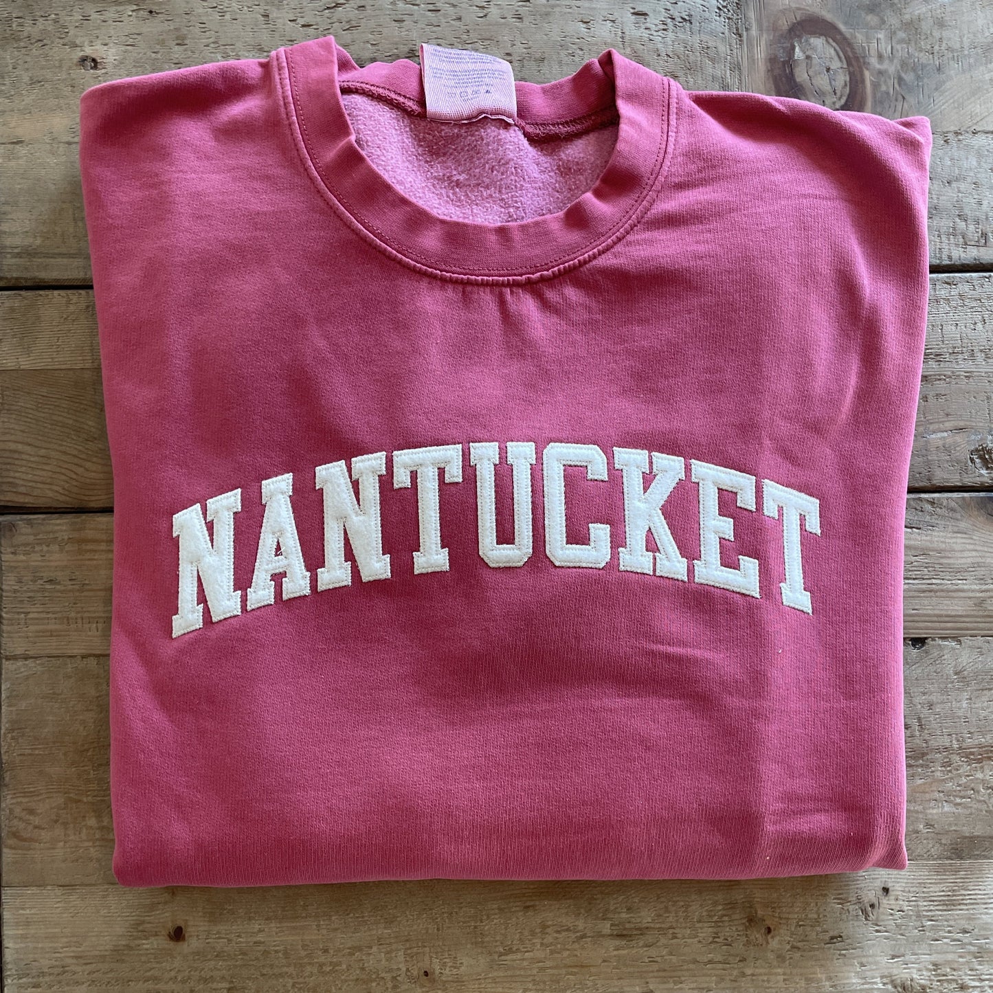 FELT BLOCK SWEATSHIRT