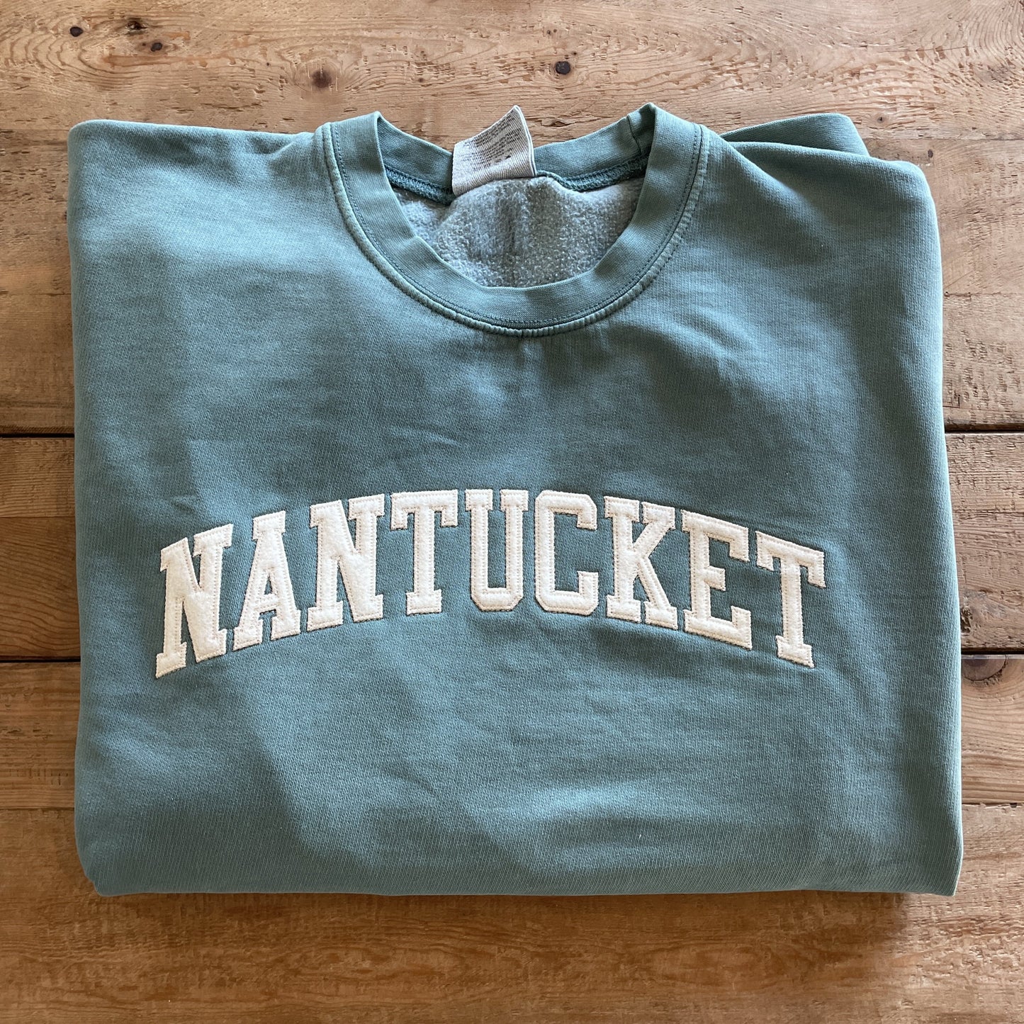 FELT BLOCK SWEATSHIRT