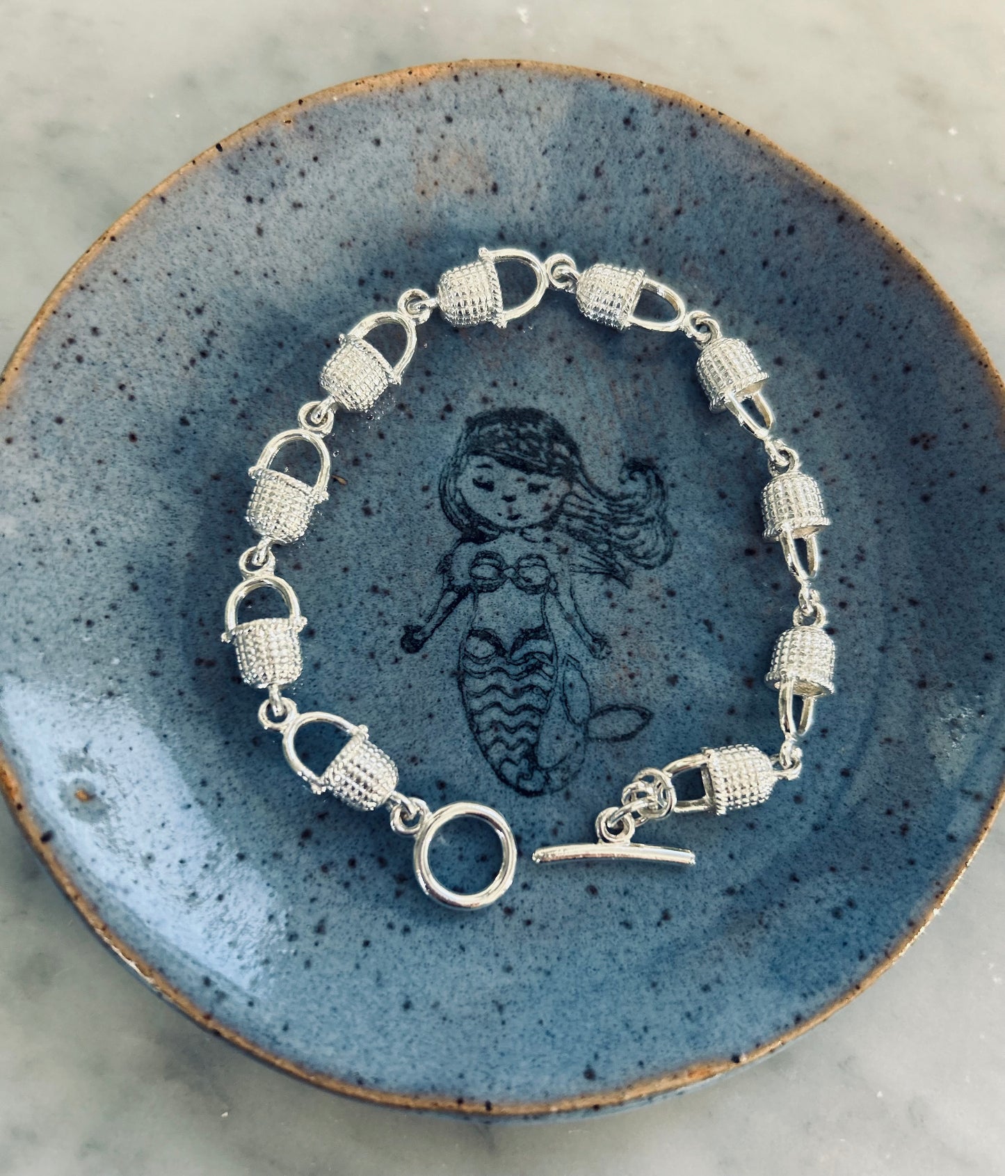 NANTUCKET BASKET SILVER PLATED BRACELET