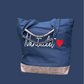 Nantucket Script Tote with Heart