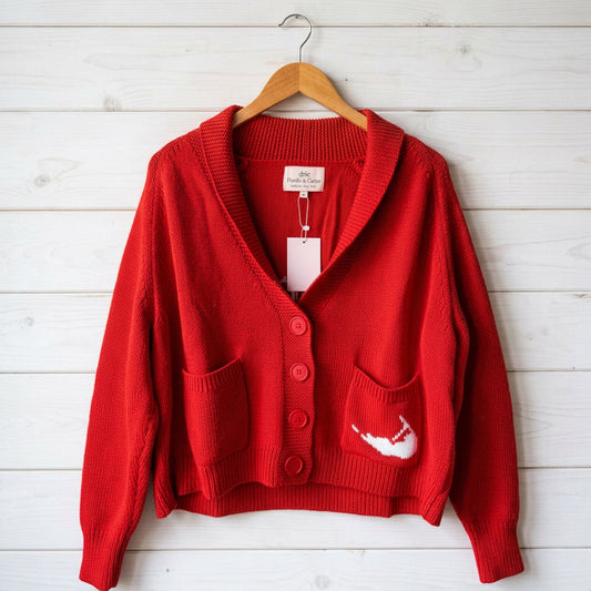 Nantucket Map Merry Cardigan
