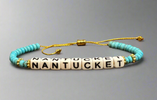 NANTUCKET BEAD BRACELET TURQUOISE