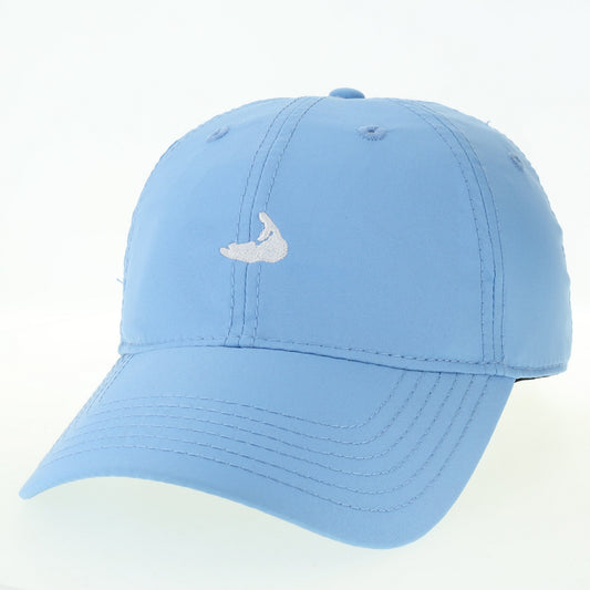 LIGHT BLUE COOL FIT HAT WITH NANTUCKET ISLAND