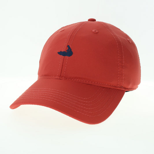 COOL FIT NANTUCKET RED HAT WITH MAP
