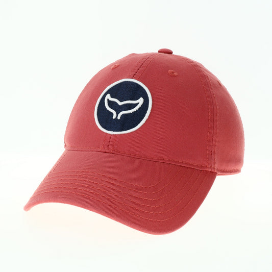 NANTUCKET RED HAT WITH WHALE TAIL