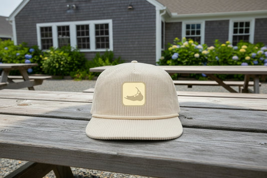 Nantucket Map Corduroy Ivory Hat