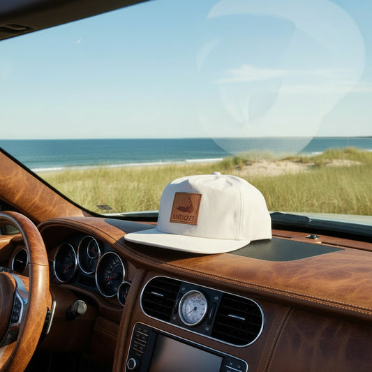 Nantucket Map STAMP Ivory Hat