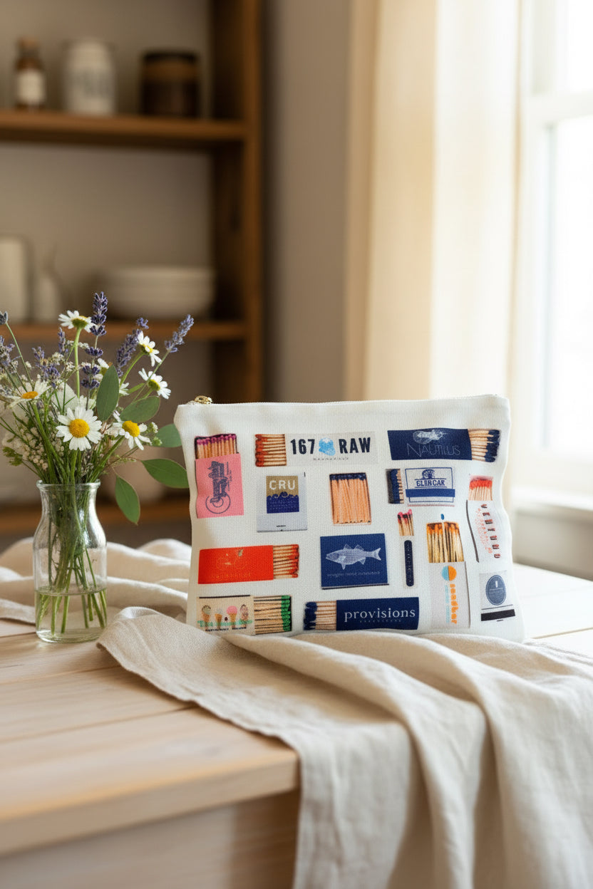 Nantucket Matches Flat Zip Pouch