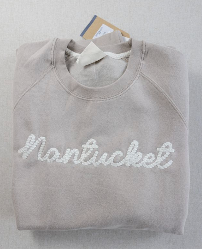 Nantucket Fleece Thread Embroidered Crew
