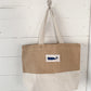 WHALE JUTE TOTE BAG