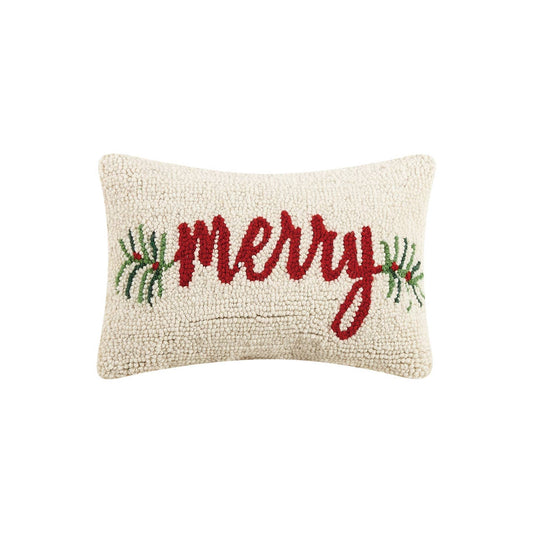 MERRY HOOKED PILLOW