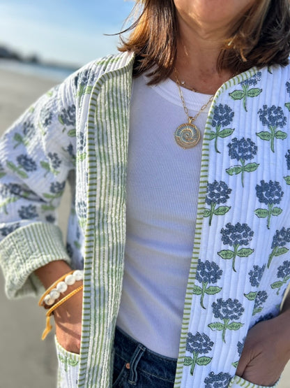 HYDRANGEA QUILTED JACKET
