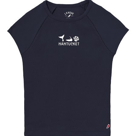Womens Nantucket Embroidered Icon Tee