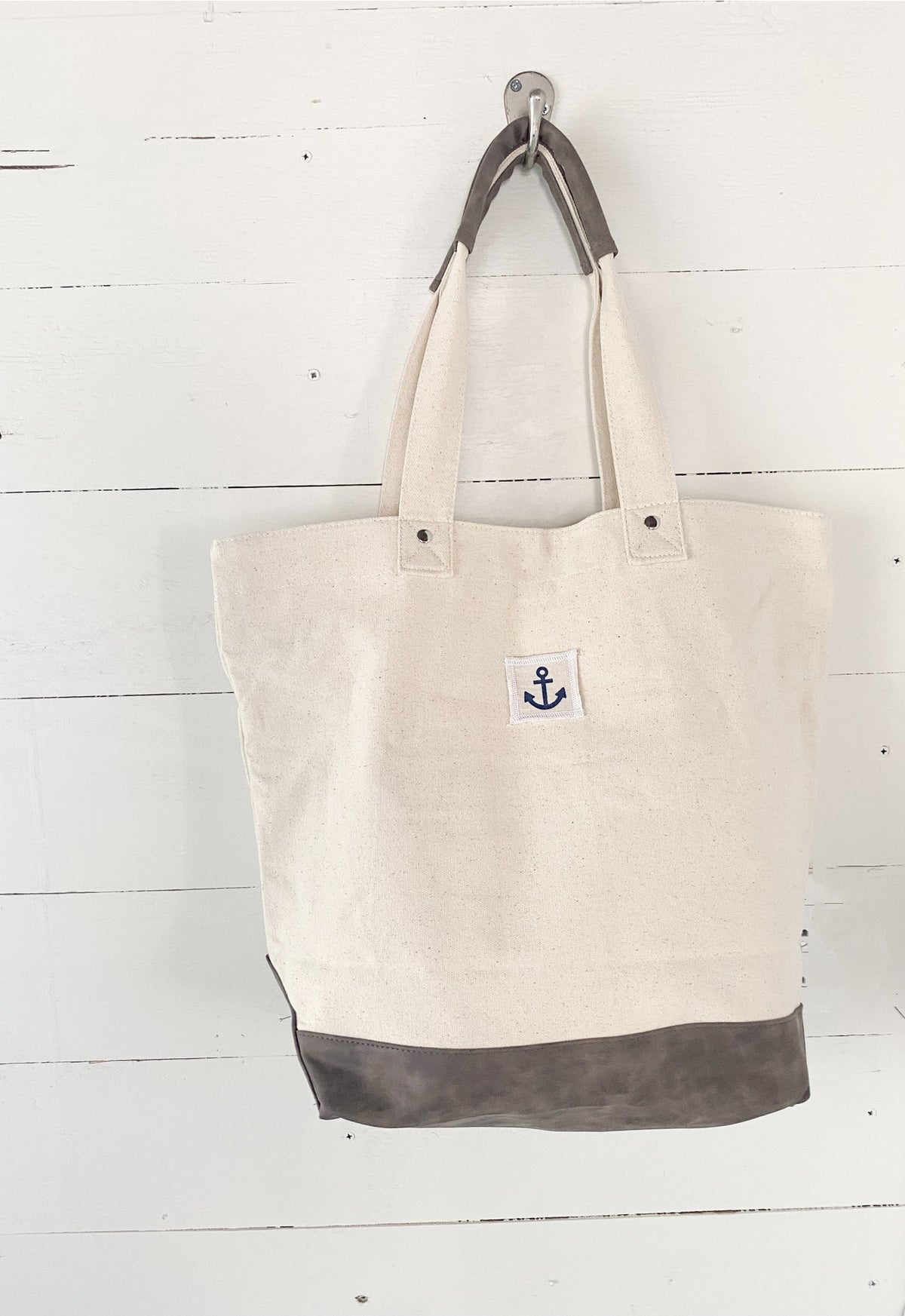 Nautical Anchor Canvas Tote