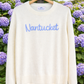 Nantucket Script Sweater with Hydrangea