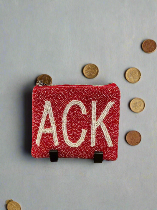 Custom Nantucket Ack Coin Pouch