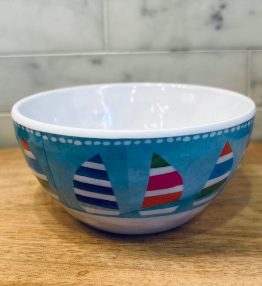 SAILBOAT MELANINE BOWL 4.75 INCH